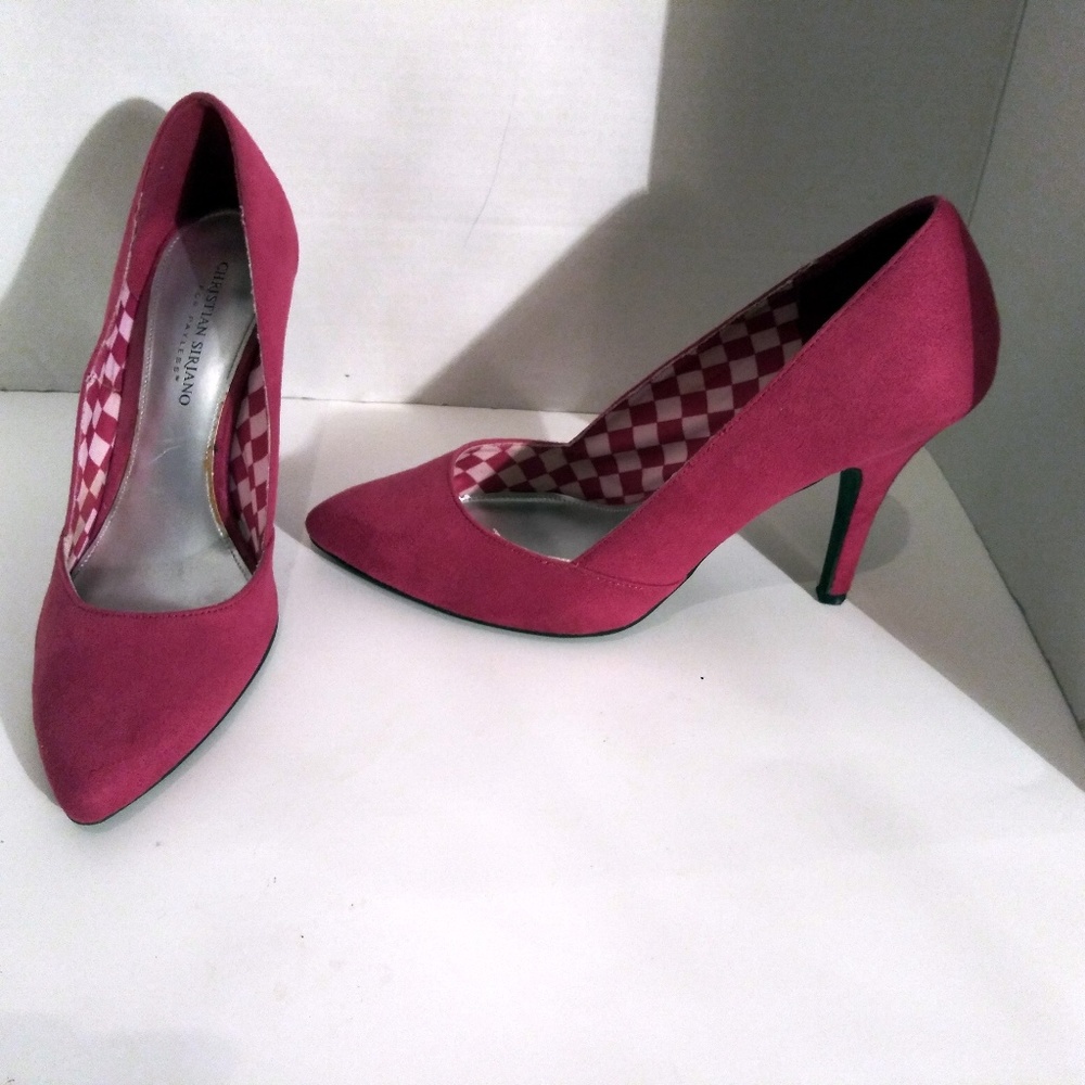 Red Pointy Toe Heels By Christian Siriano Size 9 - Picture 5 of 8